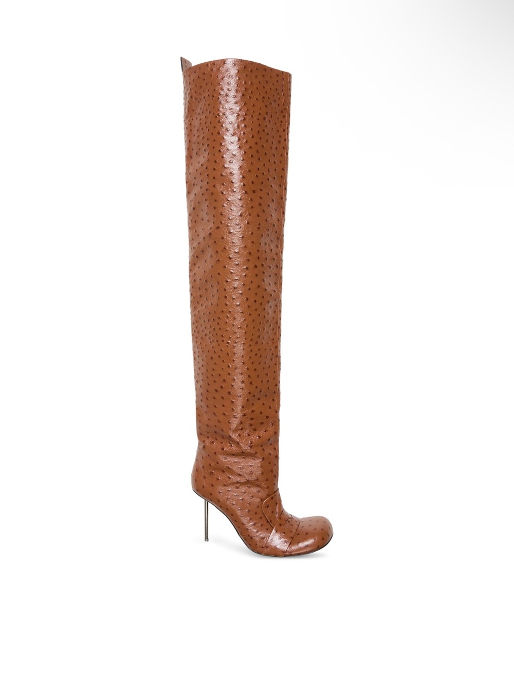 Acne Studios Thigh-High Leather Boots - Cognac Brown